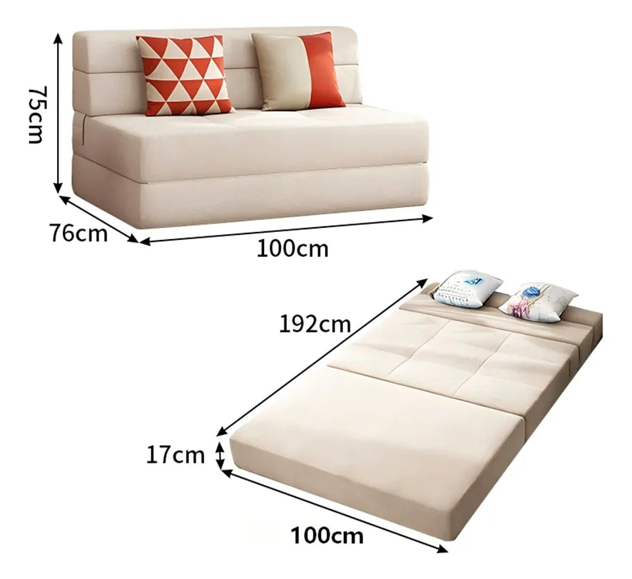 Sofá cama 2 cuerpos MARRÓN - ESH0033M