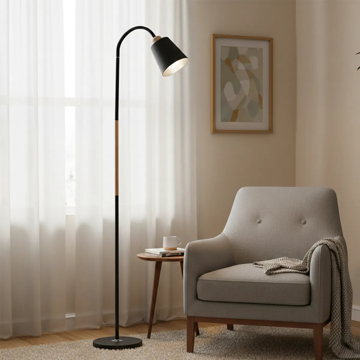 Lámpara de Pie FOCUS - NEGRO