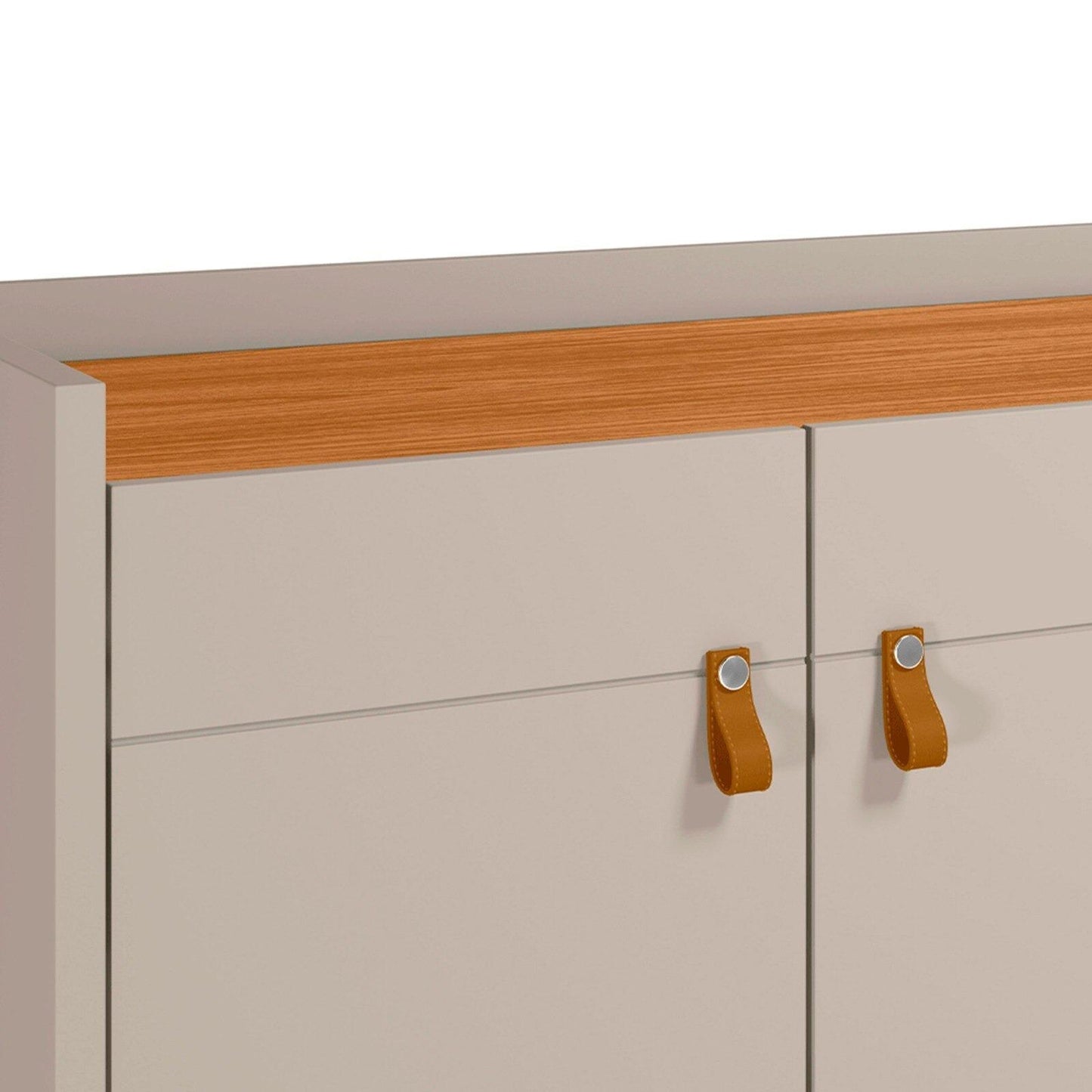 Aparador 4 puertas 160cm Abruzzo - Freijo/Off White.