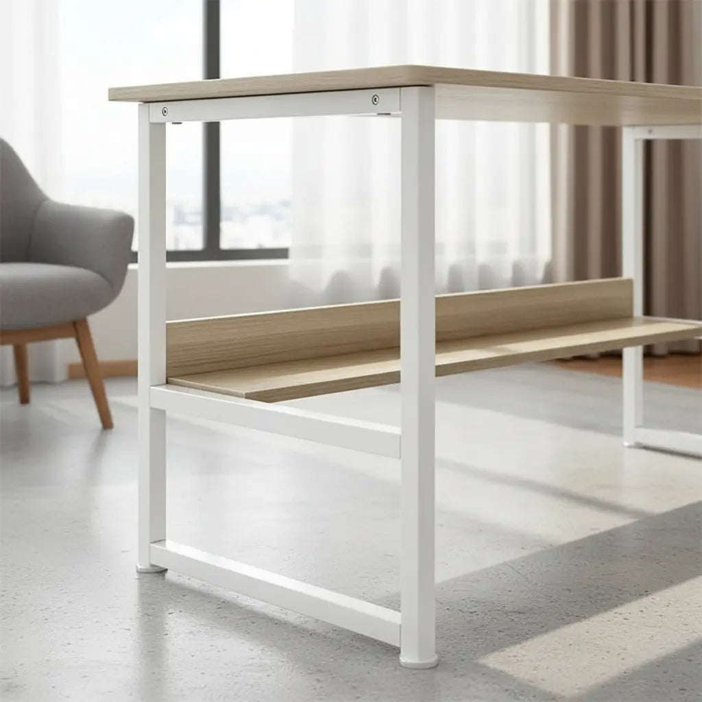Escritorio en MDF y Acero ESH0007 - BEIGE