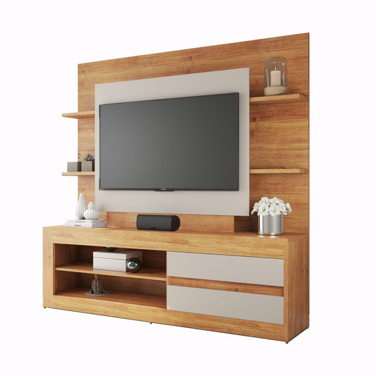 Modular para TV hasta 55" EXCLUSIVE - MIEL/OFF WHITE