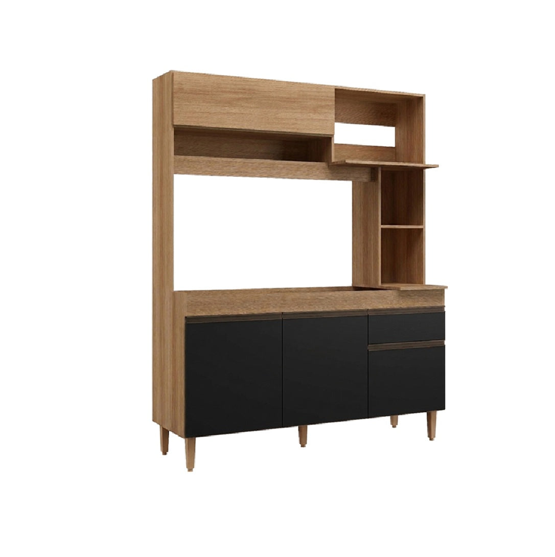 Cocina compacta Splendore 1530 - MIEL/NEGRO