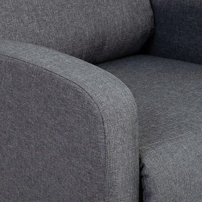 Poltrona reclinable en tela Prince - CHOCOLATE