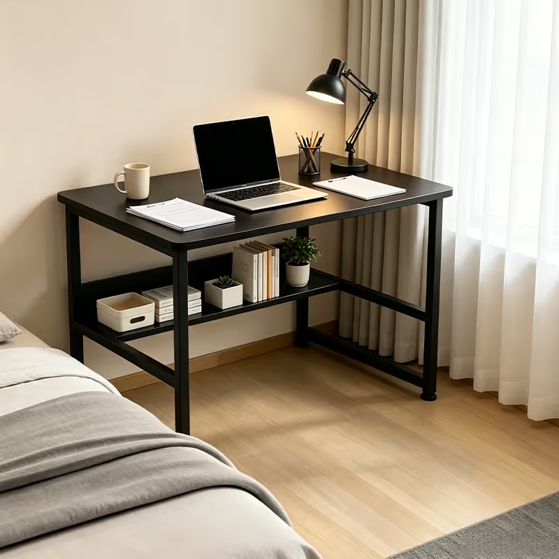Escritorio en MDF y Acero ESH0007 - NEGRO
