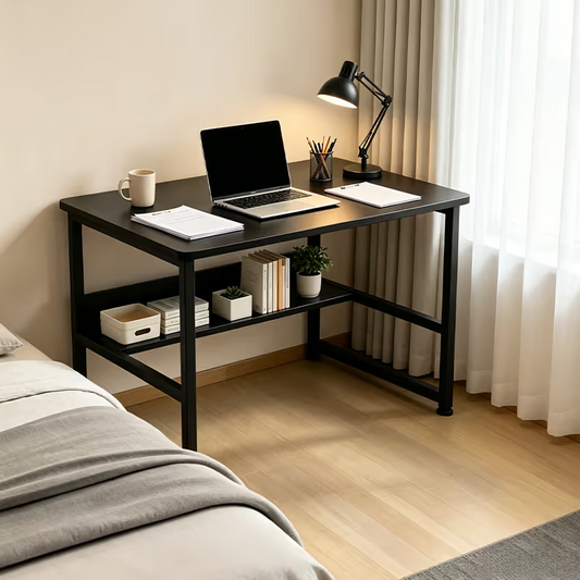 Escritorio en MDF y Acero ESH0007 - NEGRO