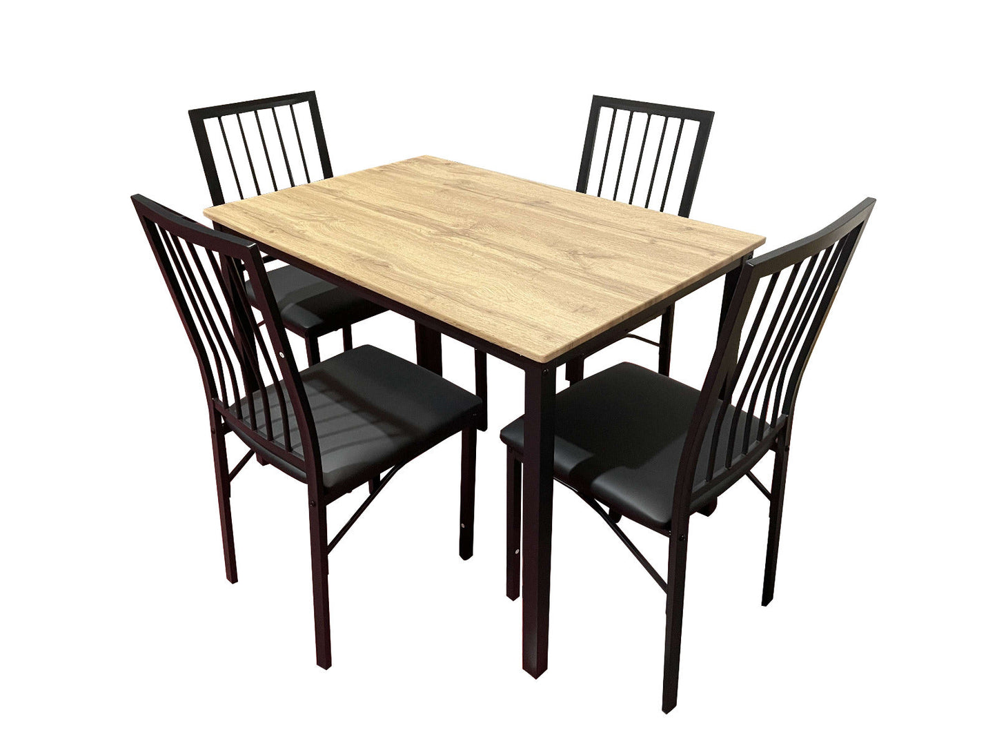 Juego de comedor 4 sillas en caño - 119