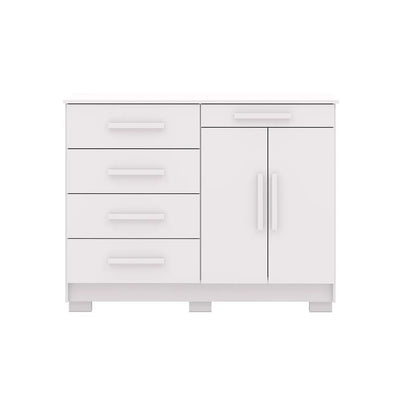Cómoda 5 cajones y 2 puertas SIRIUS - COLOR:BLANCO