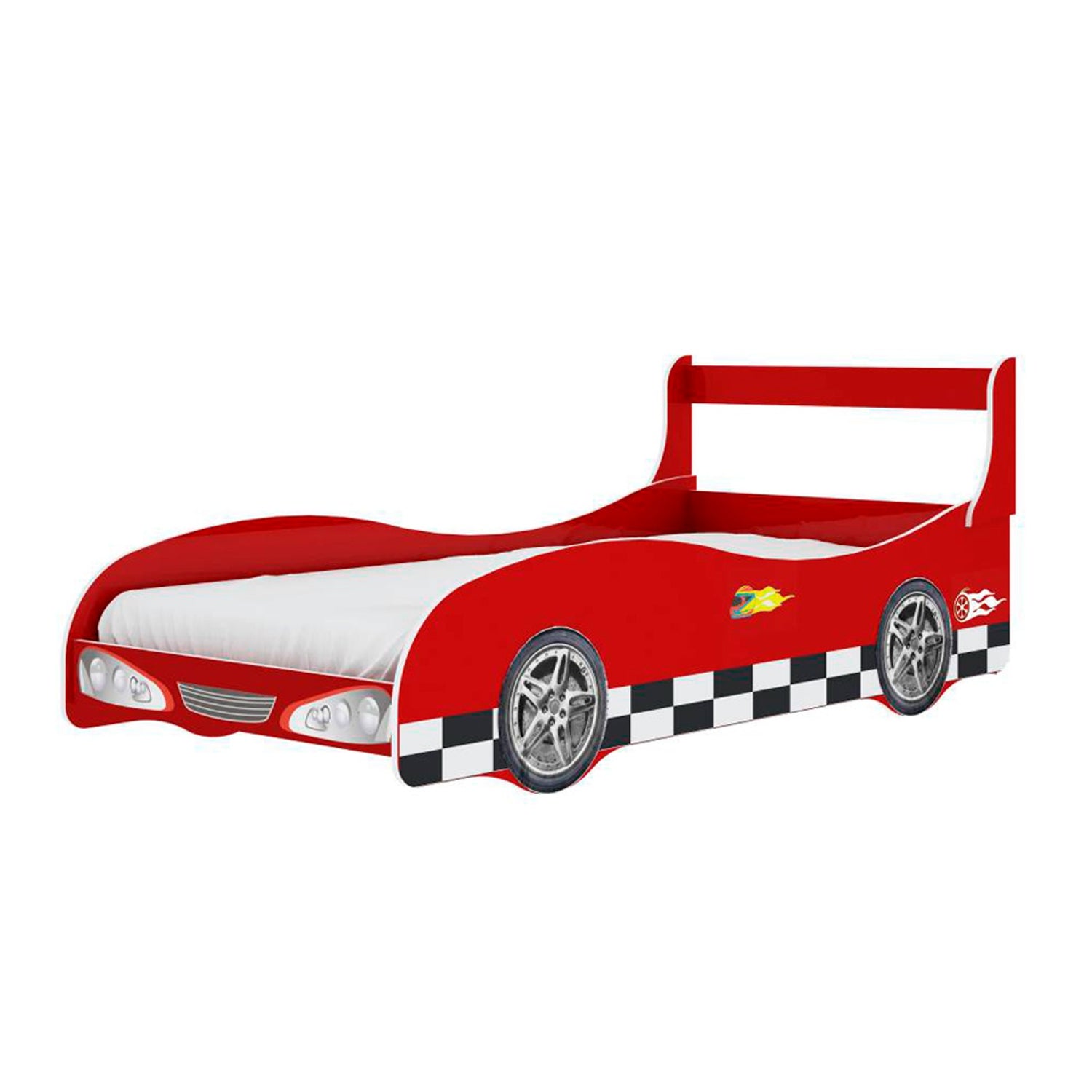Cama 1 plaza infantil - AUTO RALLY 250797 ROJO