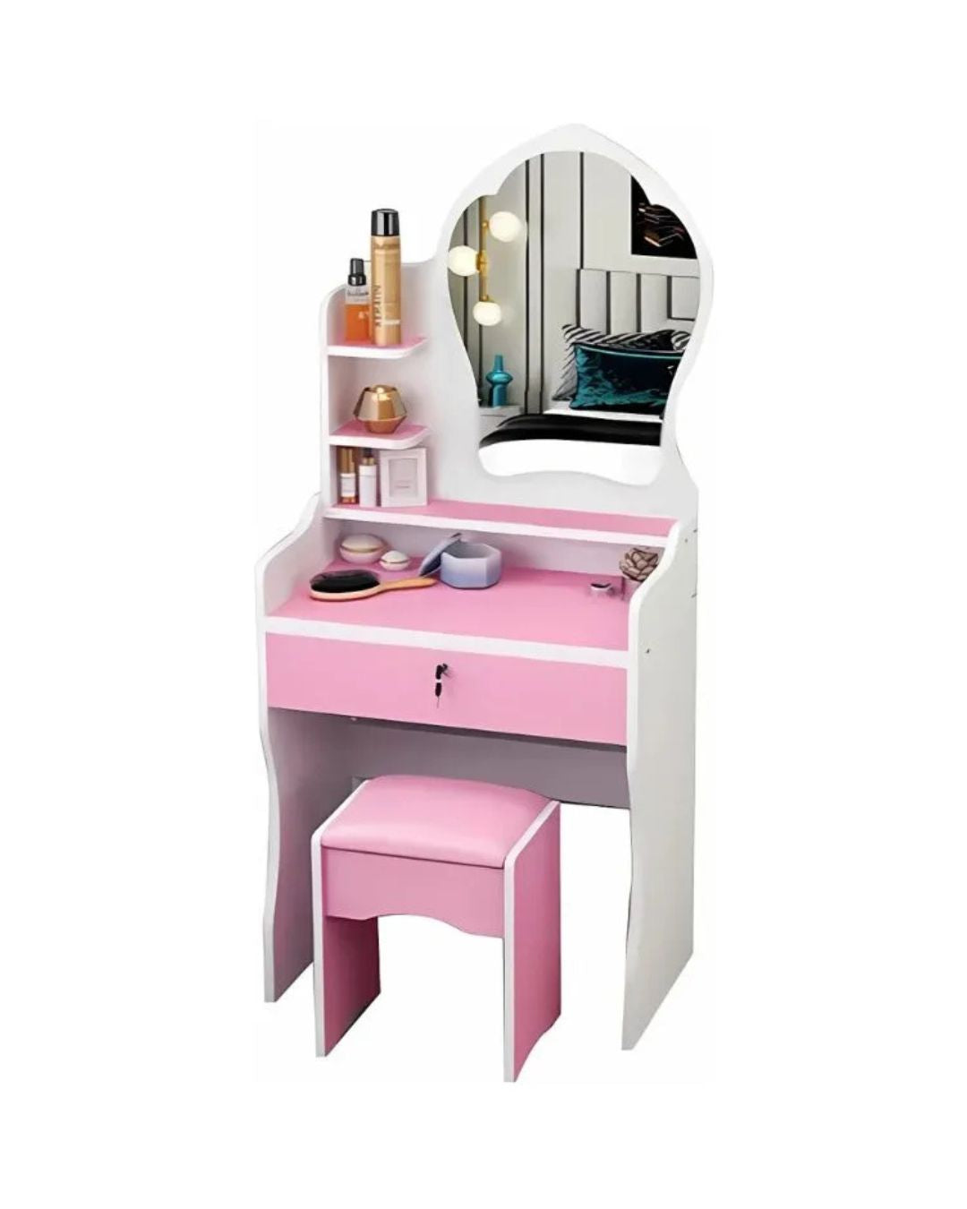 Mesa tocador con espejo - TJX 250521-01