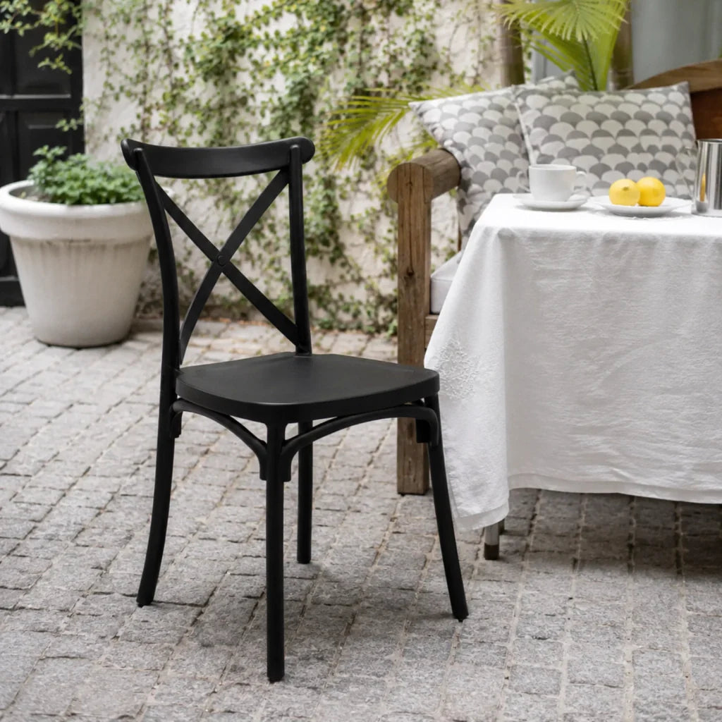 Silla de plástico Katrina - NEGRO