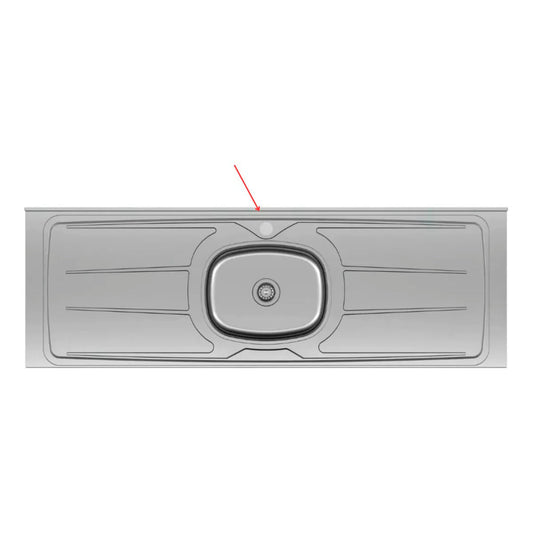 Mesada de cocina 160cm C/Pileta - CENTRO