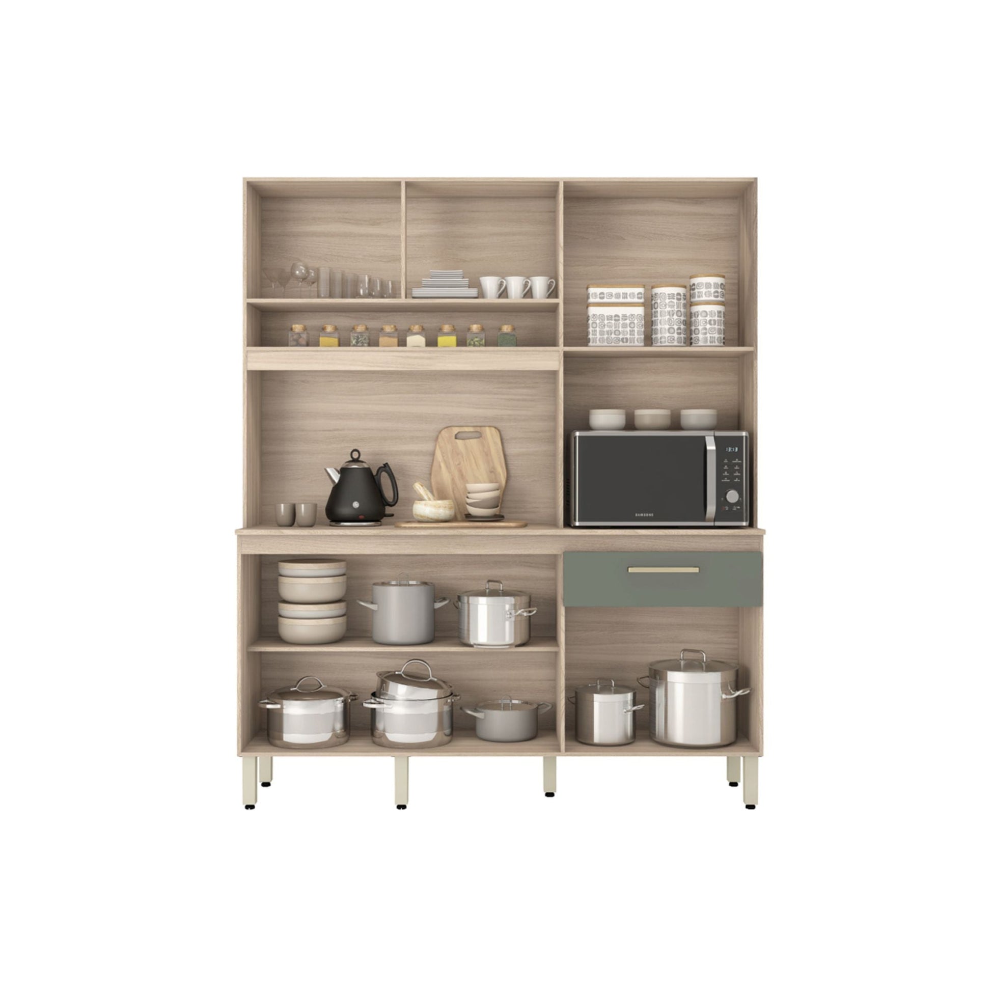 Kit de cocina 6 puertas 1 cajón - ÁLAMO