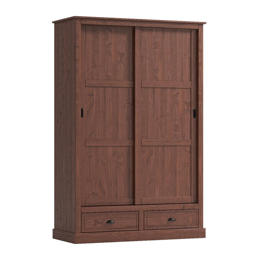 Ropero 2 puertas corredizas madera maciza - CERA