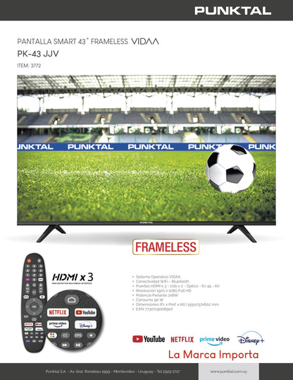 Smart Tv 43" Punktal