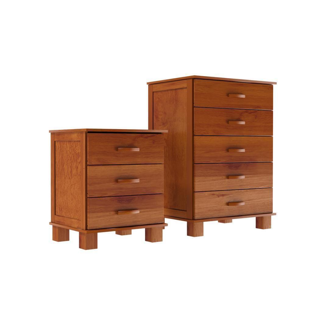 Cómoda 5 cajones en madera - CASUAL
