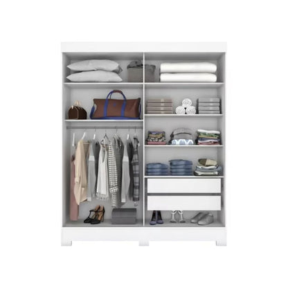 Ropero 2 puertas corredizas B66 - BLANCO