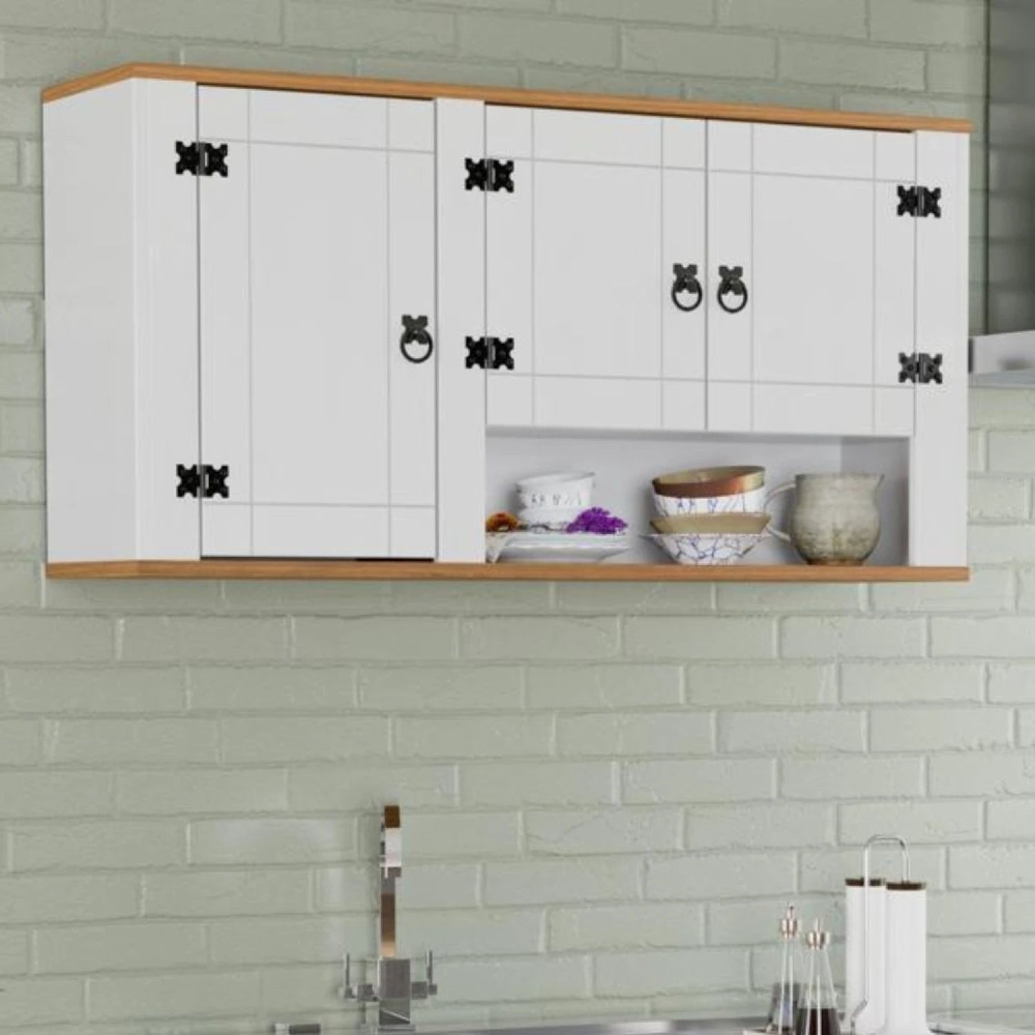 Aéreo 3 puertas Ciego Mexicano LÍNEA NATURALE - BLANCO