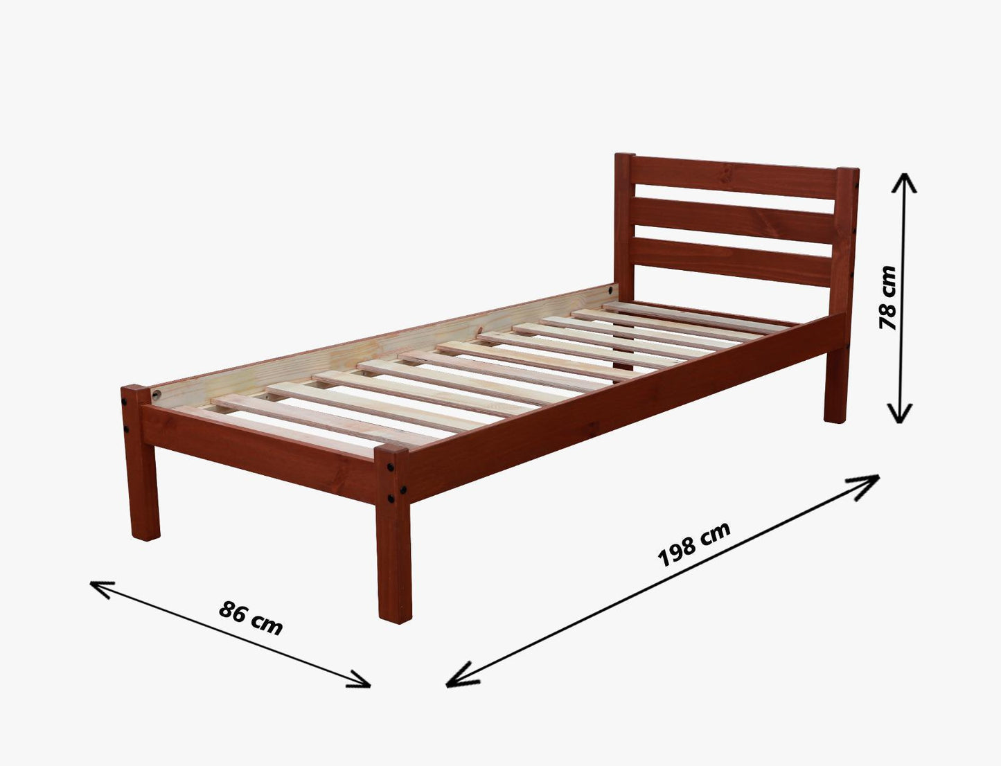 Cama 1 plaza madera maciza - VILA