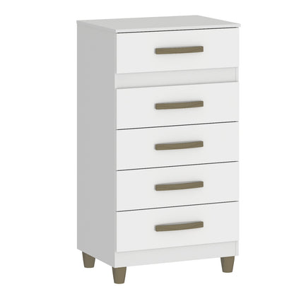 Cómoda 5 cajones Malta - CO250 - Color:blanco