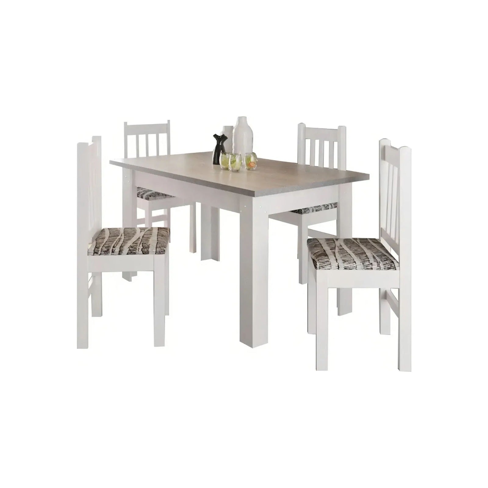 Juego de comedor 4 sillas San Pablo - 28572 BLANCO