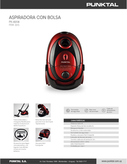 Aspiradora Punktal PK-8208