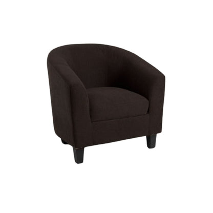 Butaca U tapizada en tela - GRIS