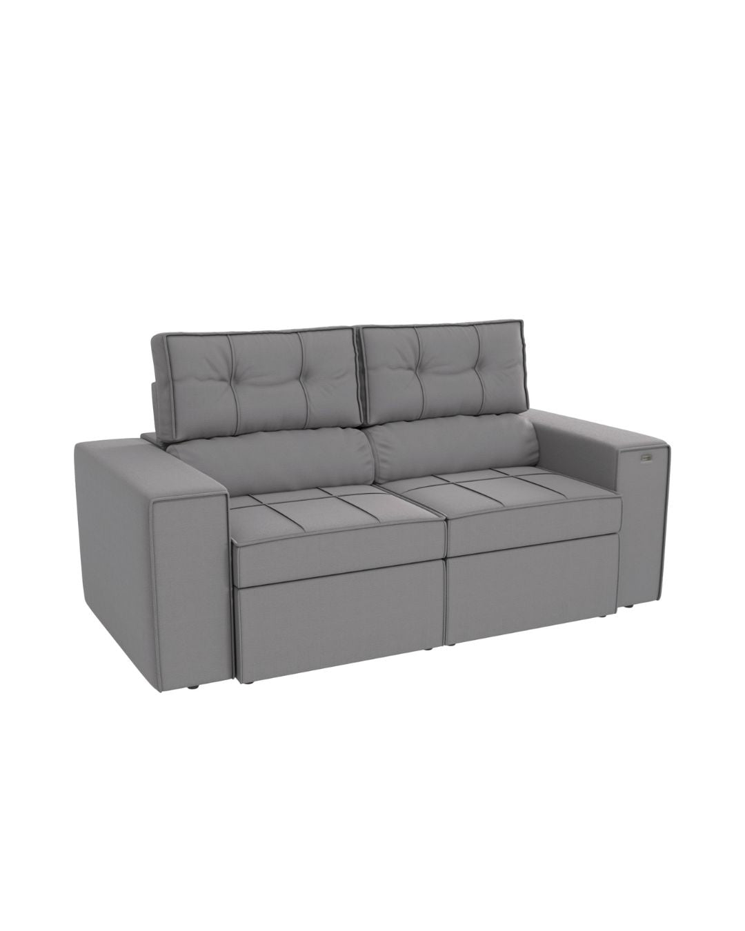Sillón Reclinable Extensible 3 cuerpos - Lanus  - Color:Gris