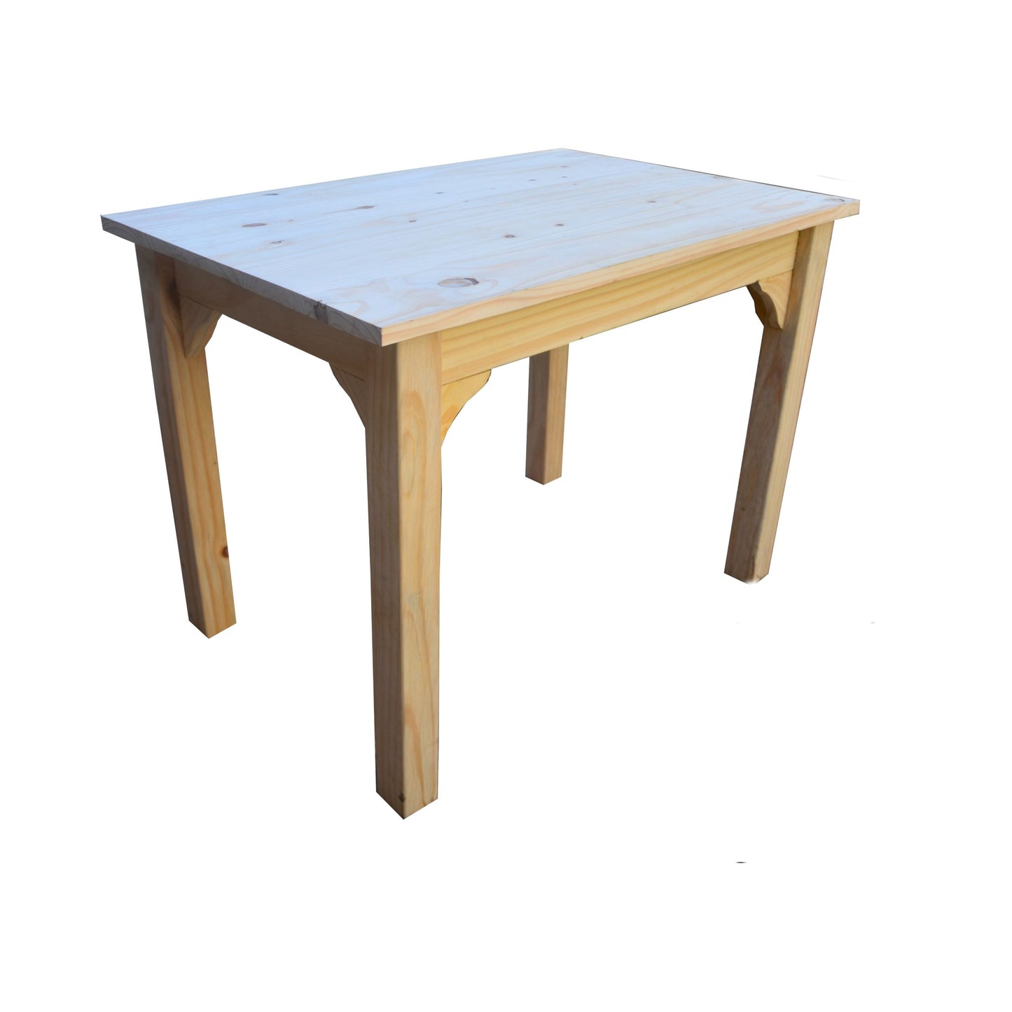 Mesa de comedor madera maciza chica - SIN LUSTRE