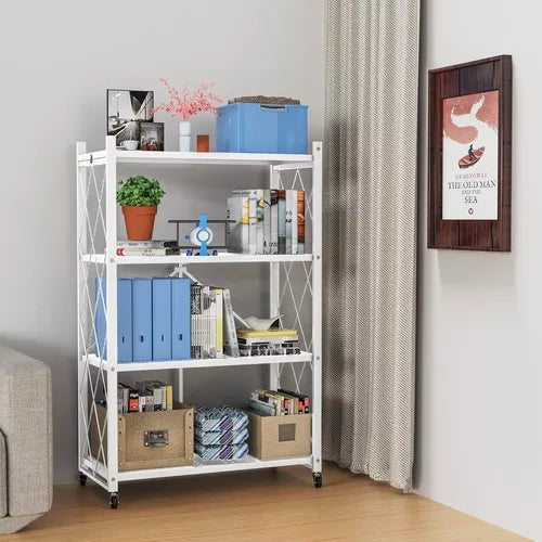 Estantería plegable de metal 416 - BLANCO