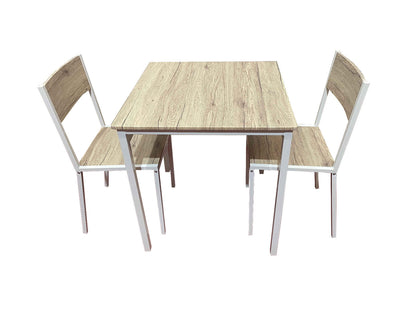 Juego de comedor 2 sillas en caño - 110