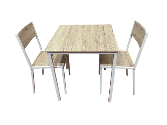 Juego de comedor 2 sillas en caño - 110