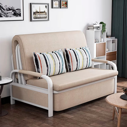 Sofá cama 2 cuerpos plegable en metal ESH0034M - BEIGE