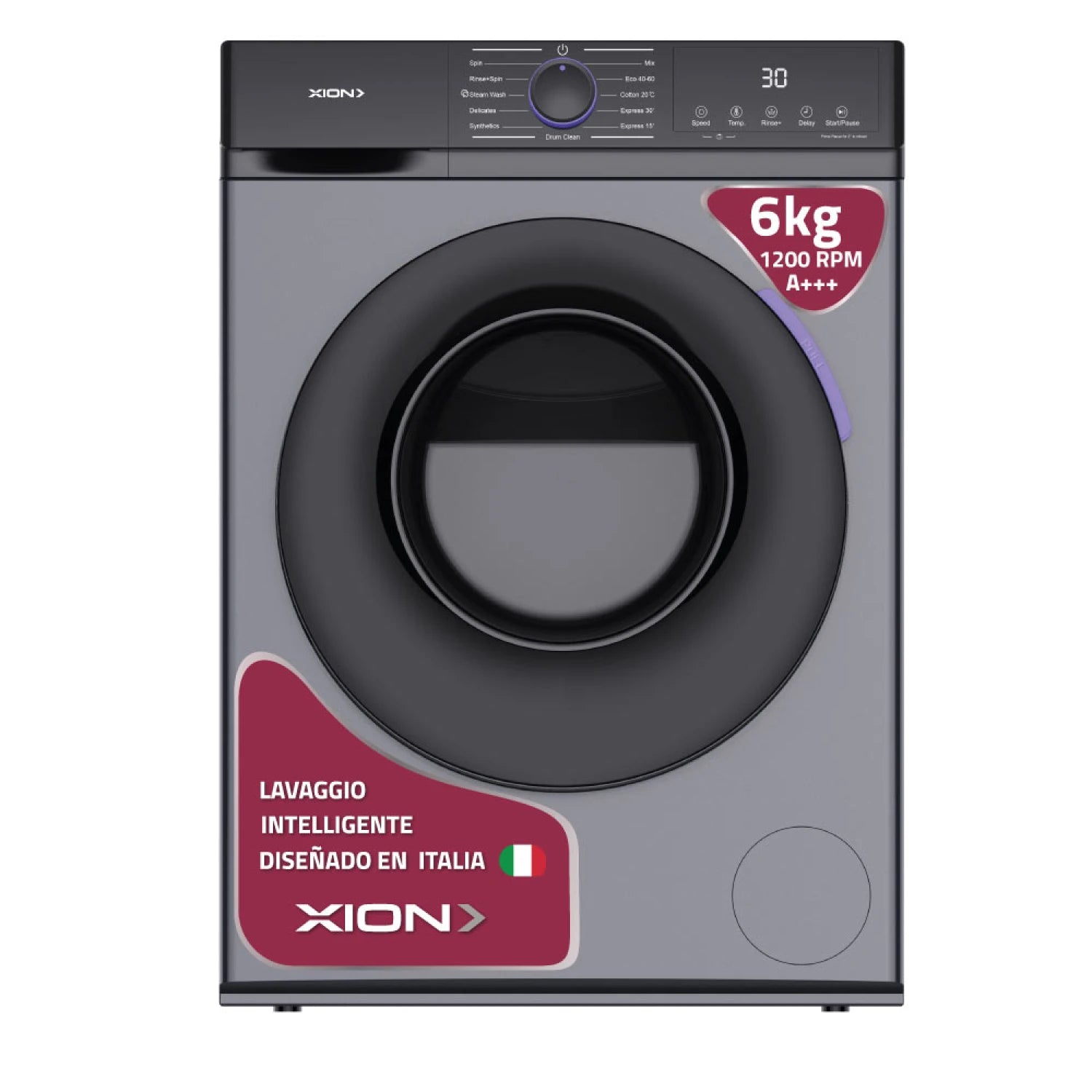Lavarropas carga frontal 6Kg Inverter XION - XI-LAV66X-CU