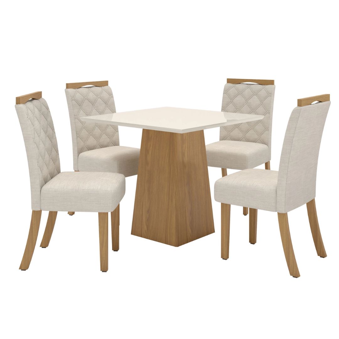 Juego de comedor 4 sillas - MÁLAGA