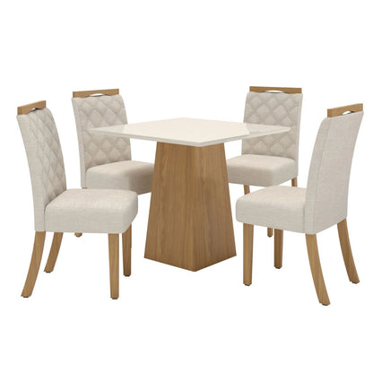 Juego de comedor 4 sillas - MÁLAGA