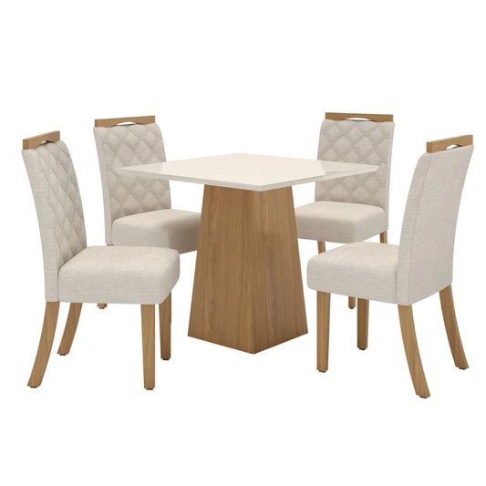 Juego de comedor 4 sillas - MÁLAGA