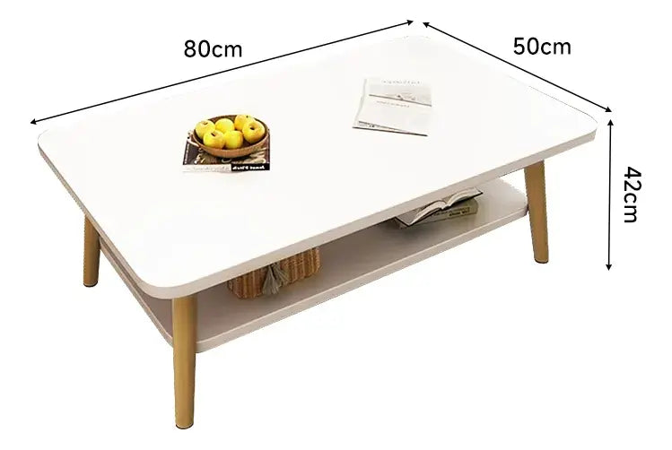Mesa ratona con estante en MDF ESH0001 - BEIGE