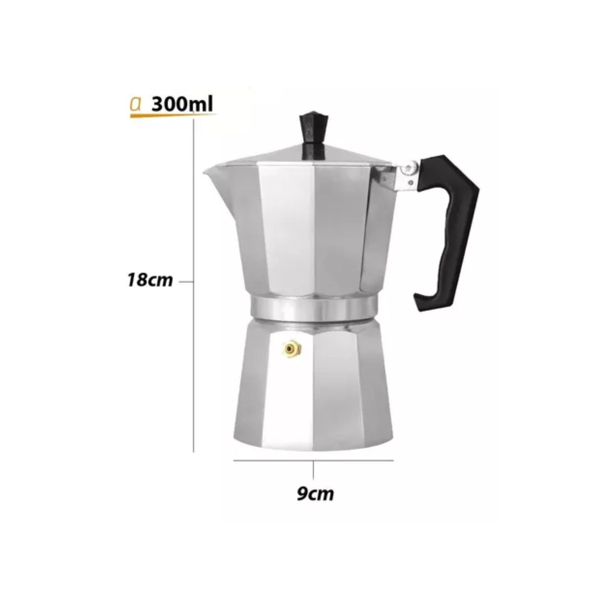 Cafetera tipo italiana 6 tazas Moka