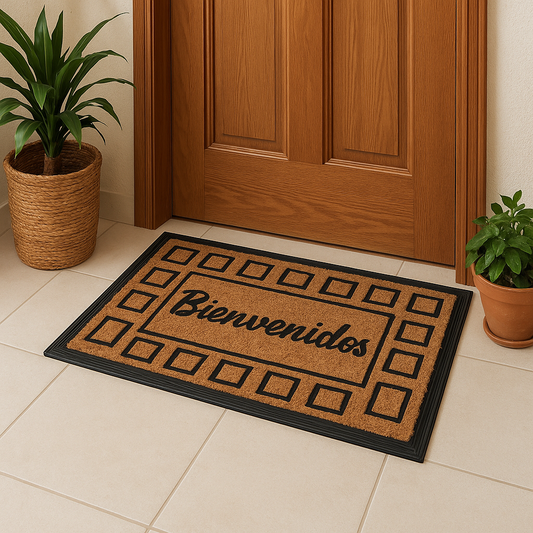 Alfombra Bienvenidos c/goma