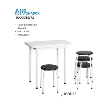 Desayunador + 4 bancos