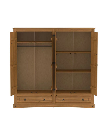 Ropero 4 Puertas 2 cajones Roble- 1609