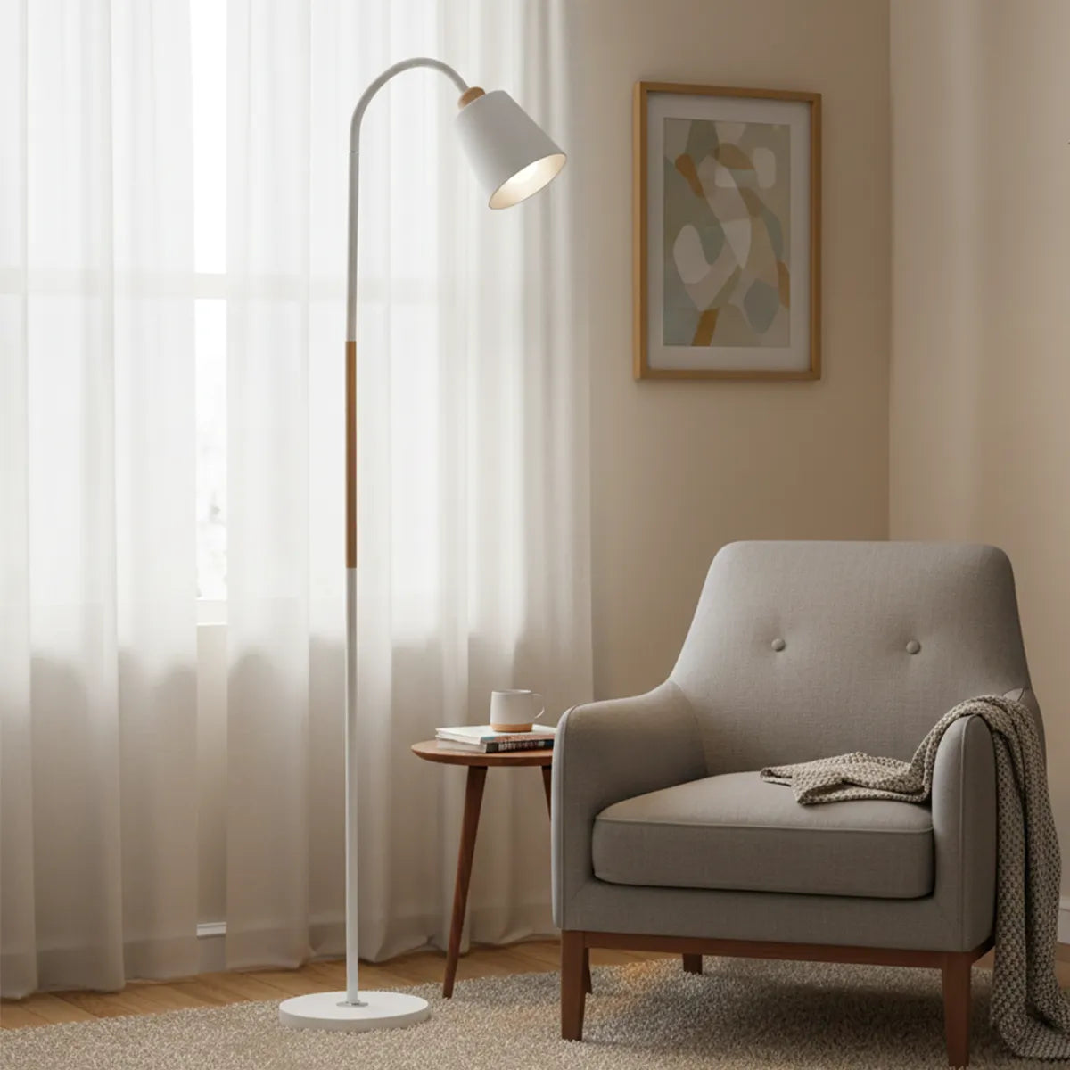 Lámpara de Pie FOCUS - BLANCO