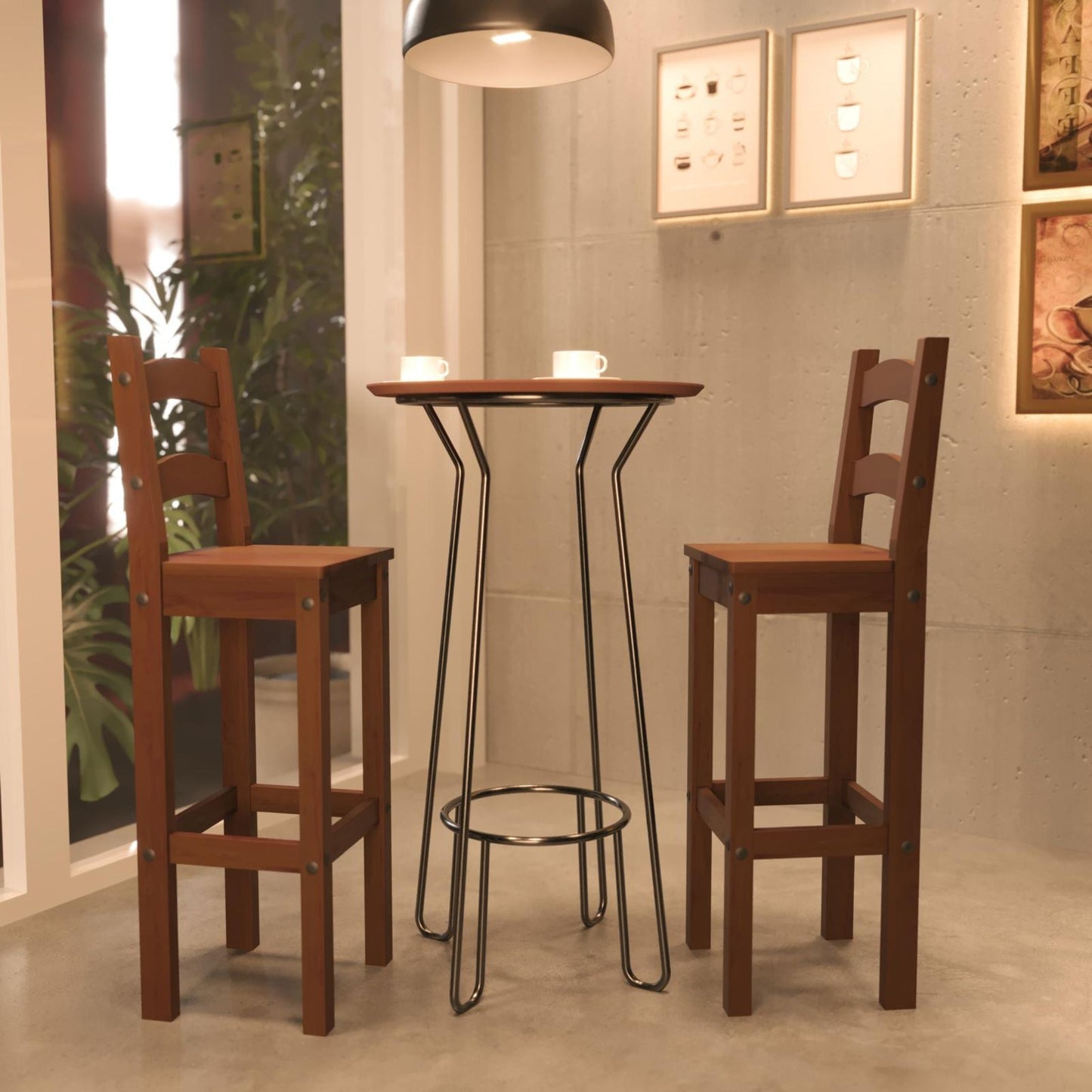 Banqueta de madera Mexicana - CERA