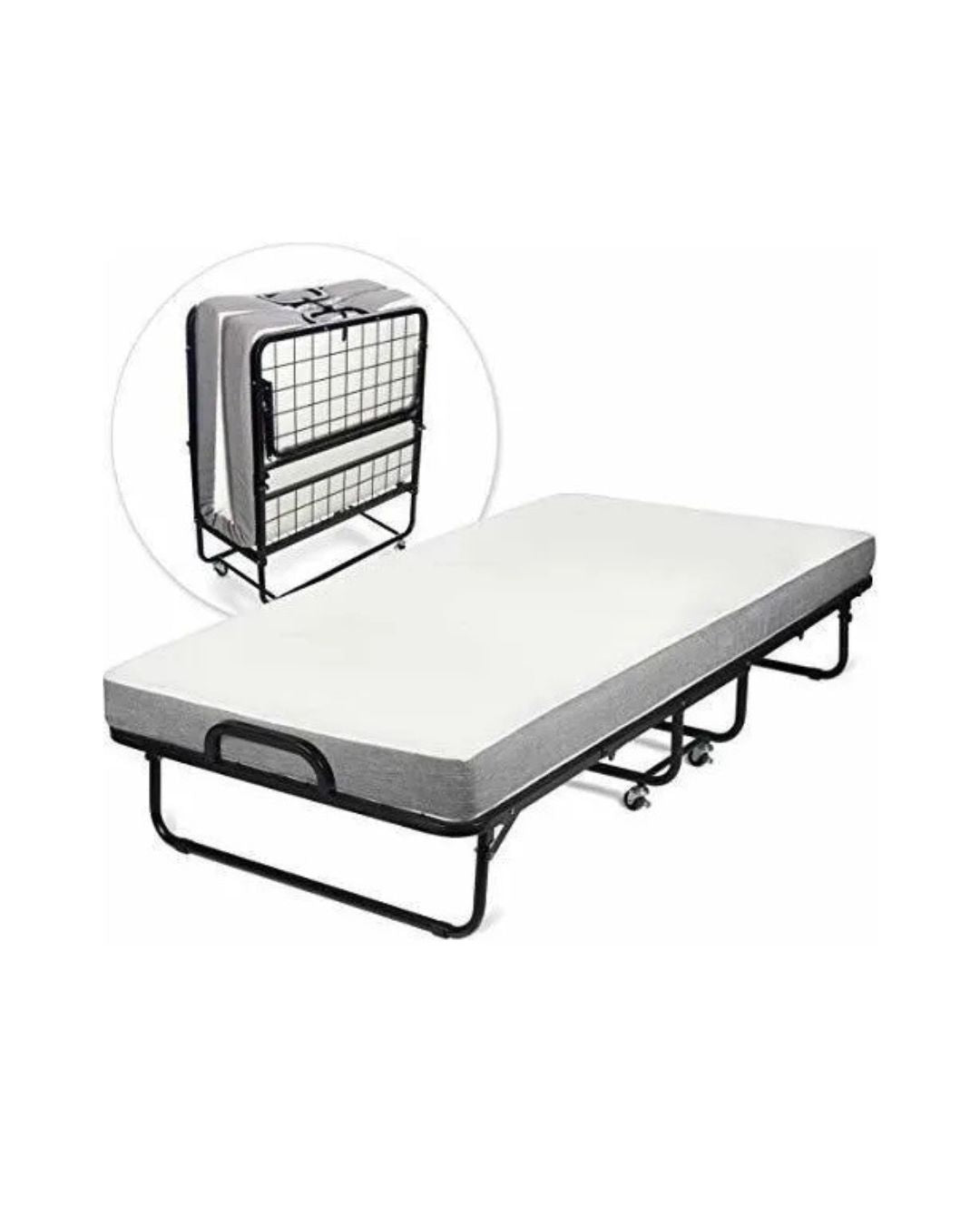 Cama Catre Plegable con Colchón 