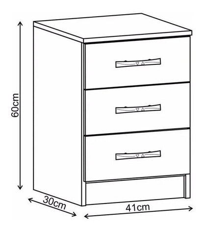 Mesa de luz 3 cajones - DEMOLICIÓN