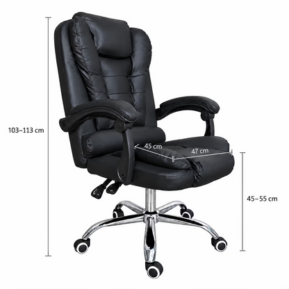 Silla de escritorio reclinable acolchada XIN0004 - NEGRO