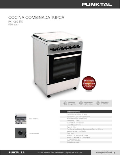 Cocina combinada Punktal PK-1050