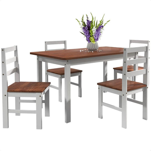 Juego de comedor 4 sillas Mexicano - NEVADO