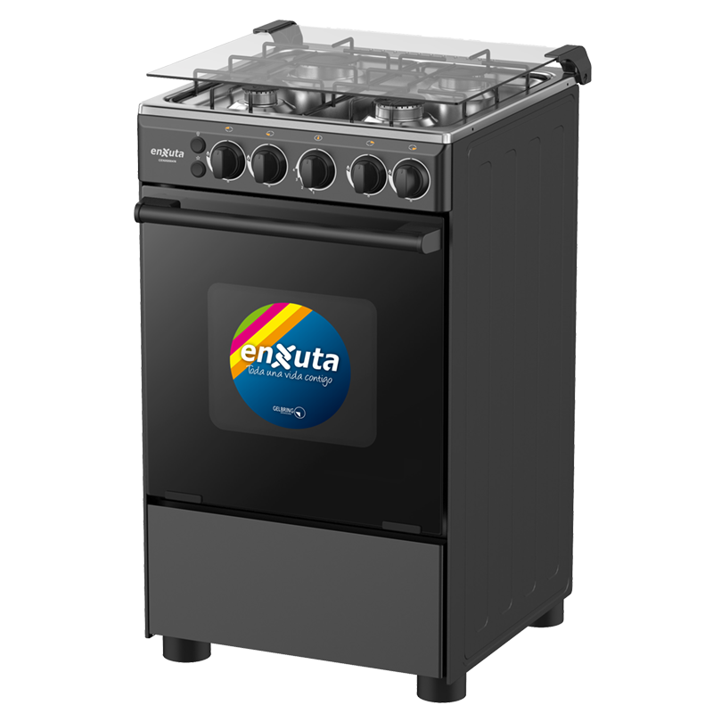Cocina a gas Enxuta 9504 - NEGRO