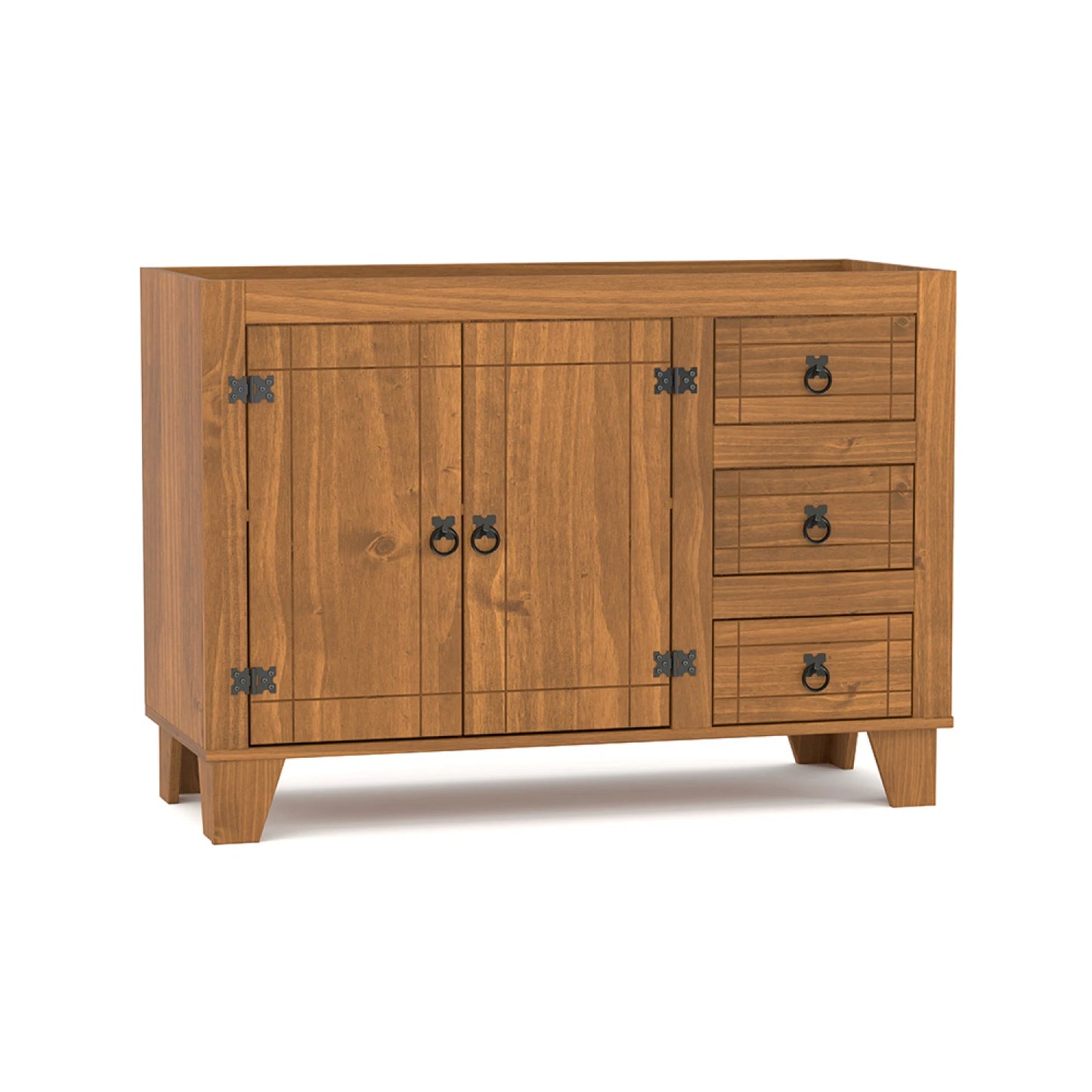 Bajo Mesada 2 Puertas 3 Cajones Linea Naturale MEXICANO CS030 - ROBLE